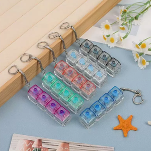 Luckykoo Novacross Jouet en plastique anti-stress, interrupteur de clavier mécanique, porte-clés créatif avec lumière LED - Product Image 2
