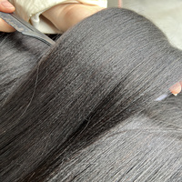 Lots de Cheveux Vierges Yaki Lisses pour Dropshipping – Vente en Gros de Cheveux Bruts Alignés avec les Cuticules, Lisses Yaki Légers