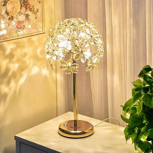 Crystal Table <b>Lamp</b> Led <b>Touch</b> Control Modern Bedroom <b>Bedside</b> <b>Lamp</b> Warm Light Decorative Lighting For Living Room Study - Product Image 2