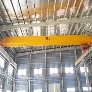 Pont roulant à poutre simple certifié ISO, capacité de levage maximale de 30 tonnes, portée maximale de 20 m, manutention de matériaux pour entrepôts, moteur, pompe, PLC, engrenage - Product Image 1