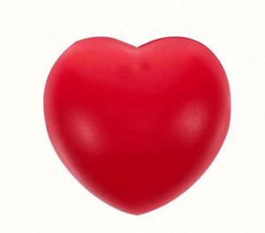 Pelota Antiestrés de PU con Forma de Corazón y Logotipo Personalizado, Juguete Promocional Suave para Aliviar la Presión - Product Image 1