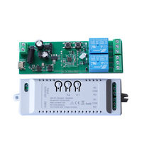 Modul Sakelar Relai WiFi Pintar 2ch Dc 7-32V Ac 5v Usb, Kontrol Jarak Jauh Aplikasi EWeLink Penerima Bt Rf433, Berfungsi untuk Alexa Google Home