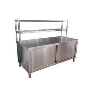 Gabinete de mesa de preparación de acero inoxidable de alta resistencia | Banco de trabajo comercial para Cocina, Restaurante, panadería y <span class=keywords><strong>catering</strong></span> - Product Image 2