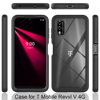 Ide Produk Baru 2022 untuk T-mobile ReVVL V 4G Casing Warna-warni Bingkai Transparan Akrilik Tpu Pc Aksesori Ponsel