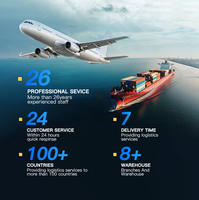 Service de logistique internationale multimodale Chine AE Emirates Maritime Express LCL+Express avec assurance