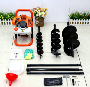 Tarière industrielle à essence pour le forage <span class=keywords><strong>de</strong></span> trous, ensemble <span class=keywords><strong>de</strong></span> <span class=keywords><strong>3</strong></span> tarières spirales pour <span class=keywords><strong>la</strong></span> plantation d'arbres, le creusement <span class=keywords><strong>de</strong></span> poteaux, le forage <span class=keywords><strong>de</strong></span> sols, OEM - Product Image 4