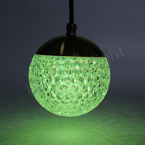 Lampada a Sospensione DMX512 in Cristallo Acrilico da 110MM, Sfera LED RGB Pixel 3D - Product Image 3