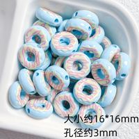 Cuentas acrílicas gruesas tipo bolígrafo de 3.4mm con orificio grande, cuentas sueltas Kawaii para decorar bolígrafos, manualidades de resina DIY, venta al por mayor OEM