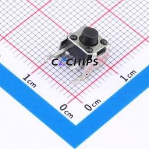 GT-TC101B-H055-L1 Tactile Switch Through hole,6x7.5mm Switch Single Pole Single Throw Round Button 2.5N Right Angle Insert - Product Image 1