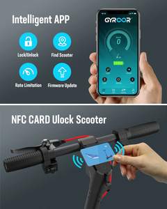 GYROOR Trottinette électrique 13Ah, 36V, 35 km/h, 10 pouces, portée européenne, 500W, charge maximale 120kg, APP - Product Image 5