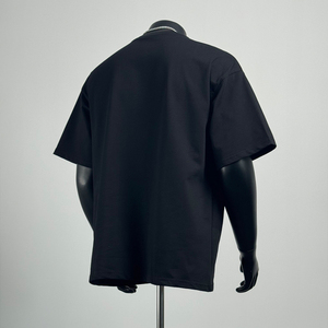 เสื้อยืดผู้ชายปักลายขนาดใหญ่ 100% ผ้าฝ้าย 320gsm เนื้อเทอร์รี่หนา คอกลม แขนสั้น สไตล์ลำลอง สตรีทแวร์ - Product Image 4