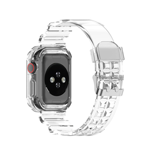 IVANHOE – bracelet Sport pour Apple Watch série 6 SE 3 4 5, <span class=keywords><strong>Silicone</strong></span> <span class=keywords><strong>Transparent</strong></span> pour iWatch 5 4, 38mm 40mm 42mm 44mm - Product Image 2