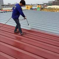 Revêtement supérieur acrylique polyuréthane à base d'eau, économique, écologique, haute résistance aux intempéries pour structures en acier