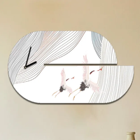 Horloge murale de style moderne, de haute qualité et luxueuse, en forme de maison, avec mouvement super silencieux, pour la décoration murale de la maison ou du bureau.
