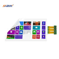 Film tactile capacitif transparent de 32 pouces, haute sensibilité, multi-touch 10 points pour mur en verre interactif