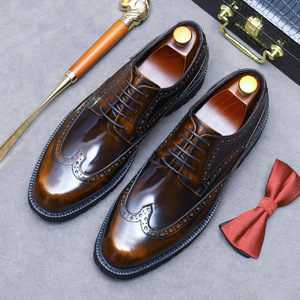 Zapatos Formales de Negocios para Hombre, Talla Grande, Estilo Británico, de Cuero Genuino, Sin Cordones, Ligeros, Transpirables, Casuales, para el Trabajo, para Novios - Product Image 3