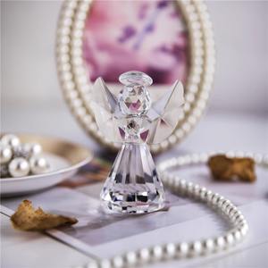 Atacado Dos Desenhos Animados Anjo De Cristal Figurinhas Presente Personalizado De Vidro Mini Anjo Guardião Personagem Decoração Para Casa Estatueta De Cristal De Luxo - Product Image 5
