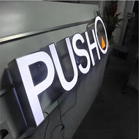 Maßgefertigte 3D-Acryl-LED-Kanalbuchstaben Frontbeleuchtetes Leuchtschild Außenwerbung für Gebäude und Ladenfronten Logo-Werbeschild