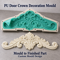Moulure décorative de porte en résine Tietuo + noyau en silicone PU C296-G3, grain de bois naturel, usine chinoise, faible MOQ