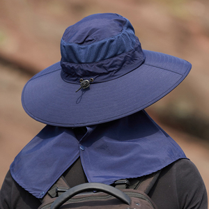 Cappello Protettivo da <span class=keywords><strong>Sole</strong></span> per Esterni con Protezione UV, Visiera e Copricollo, Ideale per Viaggi, Escursioni e Pesca, per Donne - Product Image 3