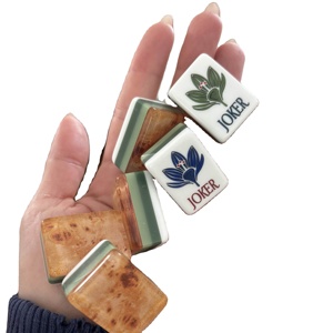 Mahjong Gold Leopard Ski White Lotus Best in Show Clear Small Love Bonito Premium Personnalisé Tiger Xl Cowboy Birdie Mahjong - Product Image 3