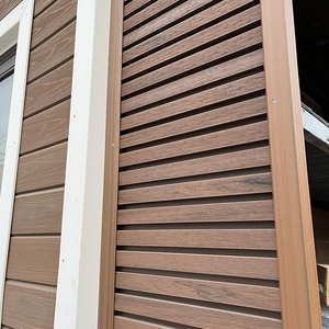 Ignifugo Eco Anti-rot 3C <span class=keywords><strong>Design</strong></span> esterno acustico Pvc pannello di parete rivestimento Wpc parete plance di rivestimento per la casa parete esterna - Product Image 5