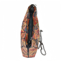 Sac à bandoulière à chaîne matelassée pour femmes avec fermeture à glissière Design pliable en liège pour les commandes en gros