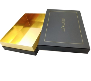 <span class=keywords><strong>Nero</strong></span> <span class=keywords><strong>e</strong></span> <span class=keywords><strong>Oro</strong></span> di Colore Regalo Scatole di Imballaggio per I Vestiti Logo Personalizzato - Product Image 6