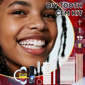 Qiao yeni varış profesyonel DIY diş mücevher kiti diş takı başlangıç kiti köpüklü diş taşlar - Product Image 2