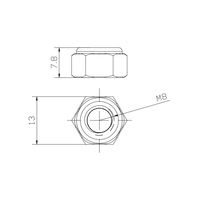 Écrou autobloquant de verrouillage en acier M6/M8/M10 personnalisé OEM en zingué bleu pour profilé d'extrusion en aluminium #5485-ZT8
