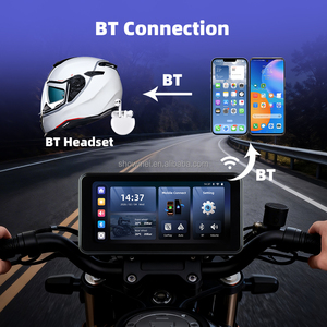 Pantalla de 6.25 Pulgadas con Altavoz Integrado Extraíble, Pantalla Dividida BT, Pantalla Inalámbrica para Motocicleta con CarPlay Android Auto, Moto Carplay - Product Image 5