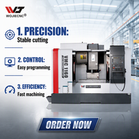 Centre d'usinage vertical 3 axes VMC1160 pour la découpe de quincaillerie, machine de fraisage CNC durable pour la production en série de pièces métalliques