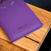 Protège-menu personnalisé en similicuir avec logo estampé à chaud, classeur à anneaux pliable fixé par vis pour menus et cartes des vins