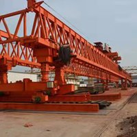 Système de pontage mobile pour la construction de ponts, Lanceur de poutres, Moteur, Engrenage, Levage de poutres de pont en béton