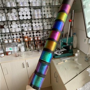 Bột vàng son môi nhựa dạ quang sắc tố mica sơn Tắc Kè Hoa Oxit sắt màu Đỏ Pr-790 công viên nhựa đường lân quang - Product Image 4