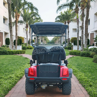 Voiturette de golf électrique Rainbow 4x4 AWD avec peinture de carrosserie personnalisée et alimentation au lithium 72V sélectionnable pour ranch