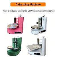 Machine à glaçage automatique et commerciale pour gâteaux d'anniversaire de forme ronde, machine à décorer les gâteaux