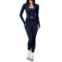 Nouvel ensemble de sport pour femme : Leggings froncés effet push-up, brassière de sport dos ouvert, pantalon de yoga taille haute sans couture – Qualité supérieure