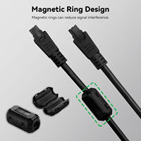 Kabel Ekstensi Asli Bambu untuk AMS Lite, Suku Cadang Pengganti Kabel Komunikasi yang Kompatibel dengan Printer 3D A1 / A1 Mini.