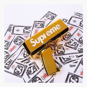 Tirador de dinero dorado realista para pistola de juguete, pistola lanzadora de dinero de fiesta con efecto de dispersión, pistola de efectivo que parece lluvia - Product Image 3