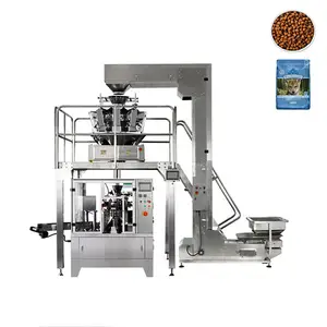 Full automatic premade bag paste dog pet food zipper bag packing machine