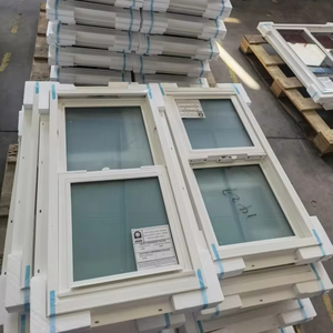 Bán buôn tính năng bảo mật dọc dọc trượt duy nhất Treo Cửa Sổ với màn hình Sash uPVC PVC <span class=keywords><strong>Vinyl</strong></span> cửa sổ - Product Image 4