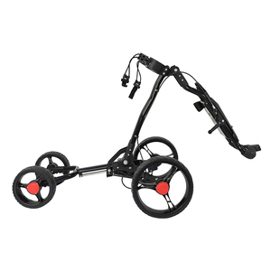 Chariot de <span class=keywords><strong>Golf</strong></span> avec frein et porte-Parapluie 4 roues <span class=keywords><strong>Golf</strong></span> de Poussée Et de Traction Chariot En alliage D'aluminium Chariot De <span class=keywords><strong>Golf</strong></span> Facilement pli Sac Chariots - Product Image 4