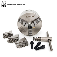 Mandrin de tour en métal SANOU K11-100 montage avant à 3 mâchoires à centrage automatique pour fraiseuse 100mm 125mm 160mm 200mm tailles 250mm