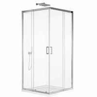 Porte de douche coulissante en aluminium flexible de 10 cm, réglable, pour salle de bain