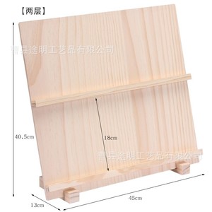 Wooden Earring Display Rack 5 Layers Solid Wood Jewelry Stand <b>Desktop</b> Storage <b>Shelf</b> - Product Image 3
