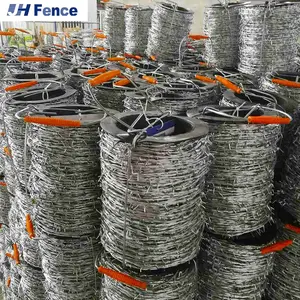 High Tensile Razor Barbed Wire Fence 500 Meters Sharp Edge Barbed Steel Blade Wire Mesh 12.5 Galvanized Barb Wire Price Per Roll
