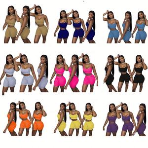 ชุดกางเกงขาสั้นสองชิ้นสำหรับนักขี่จักรยานชุดสั้นสำหรับผู้หญิงพิมพ์โลโก้ได้ตามต้องการของขวัญส่งเสริมการขาย2025ฤดูร้อน - Product Image 2