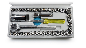 Hot Stocking thép tay áo Công cụ kết hợp tự động sửa chữa xe <span class=keywords><strong>40PC</strong></span> ổ cắm cờ lê công cụ thiết lập - Product Image 5