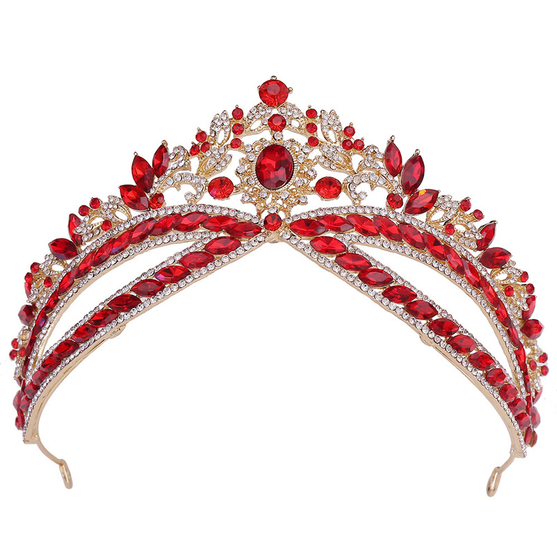 Fashionable Silver Plated Crystal Crown for